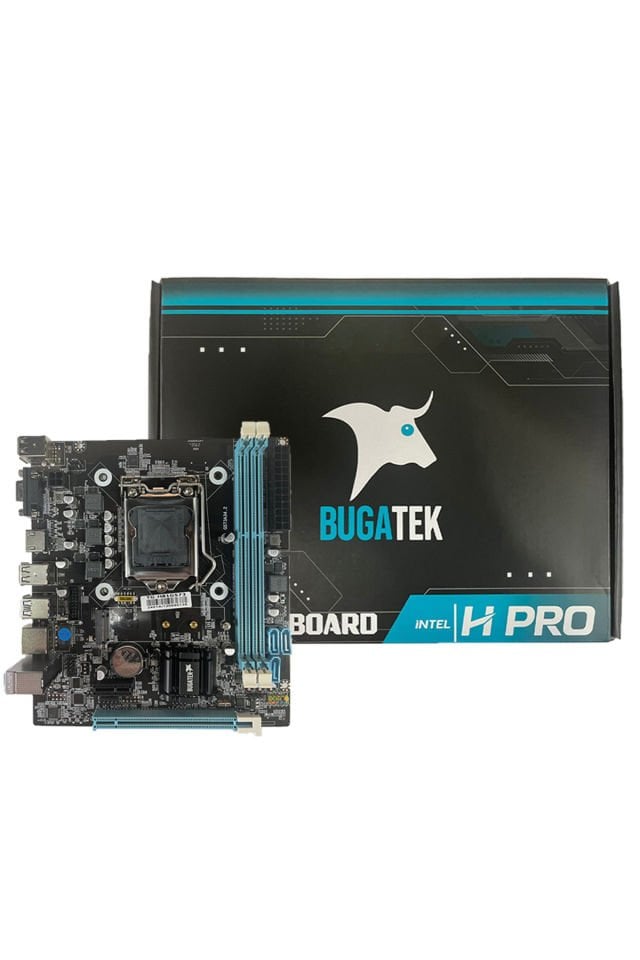 Bugatek H81 2xDDR3 M.2 HDMI 4.nesil LGA1150 Soket Anakart