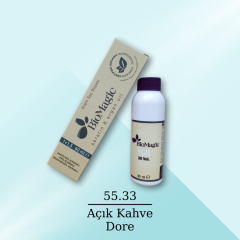 BioMagic Krem Saç Boyası 60ml 55.33 Açık Kahve Dore &  20 Vol. Oksidan 90ml