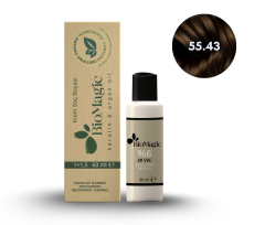 BioMagic Krem Saç Boyası 60ml 55.43 Ceviz Kabuğu &  20 Vol. Oksidan 90ml