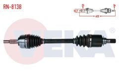 KOMPLE AKS SOL ON RENAULT FLUENCE (L30) 1.5 DCI 6 VITES A-T UZUNLUK 632 mm 2009- RN-8138