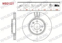 FREN DISKI ON HAVALI 4 BJN 280X24X61X43,9 RENAULT MEGANE II 02-08 / LAGUNA 93-01 / G.SCENIC 04-09 / CAPTUR 13- / DACIA DOKKER 12- / LODGY 12- - WBD1221