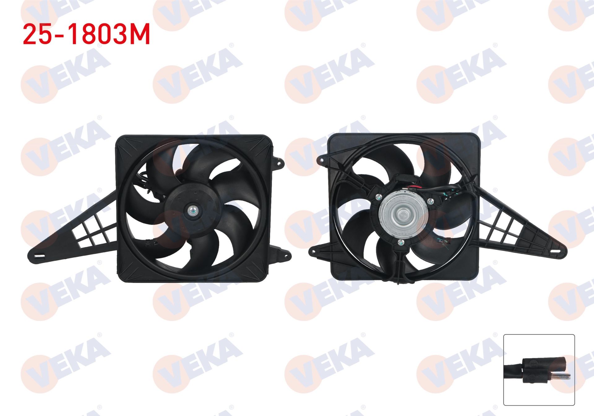 FAN MOTORU KABLOLU TOFAS DKS 1.6 1993-2002 CAP 300MM / 160W  -  25-1803M