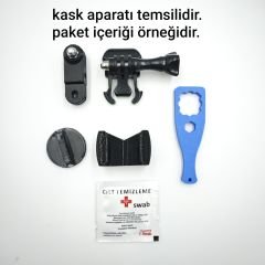 LS2 ADVANT X CARBON kask için aksiyon kamera çene bağlantı aparatı chin mount seti