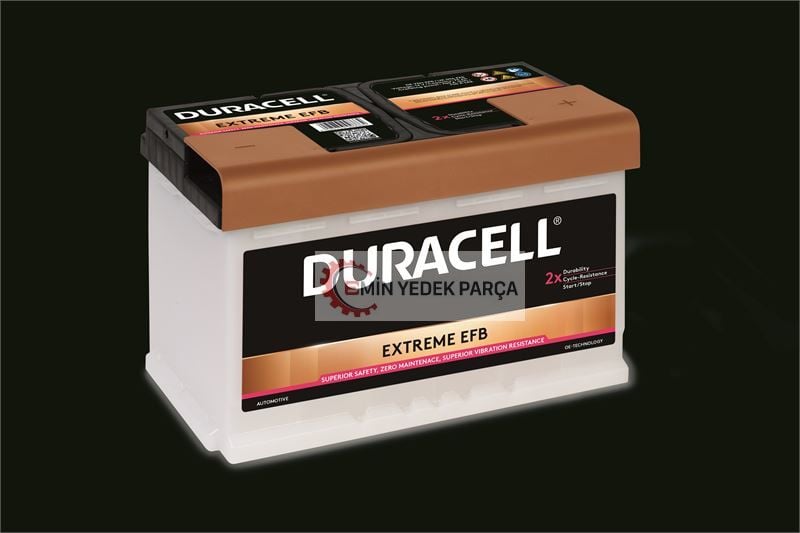 DURACELL DE75HEFB-75AH 700 EN L3 EFB STAR-STOP DÜZ(278X175X190) AUDI BMW FIAT PEUGEOT SKODA VW