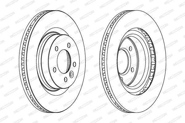 Range Rover Sport Fren Diski Ön 4.4 337 mm Çap 2005-2013 FERODO