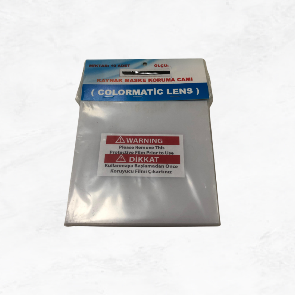 Colormatik Otomatik Kararan Maske Koruma Camı Dış 90x110 mm.
