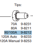 Thermal Dynamics 9-8212 - 90/100 Amper (SL 60 - SL 100)