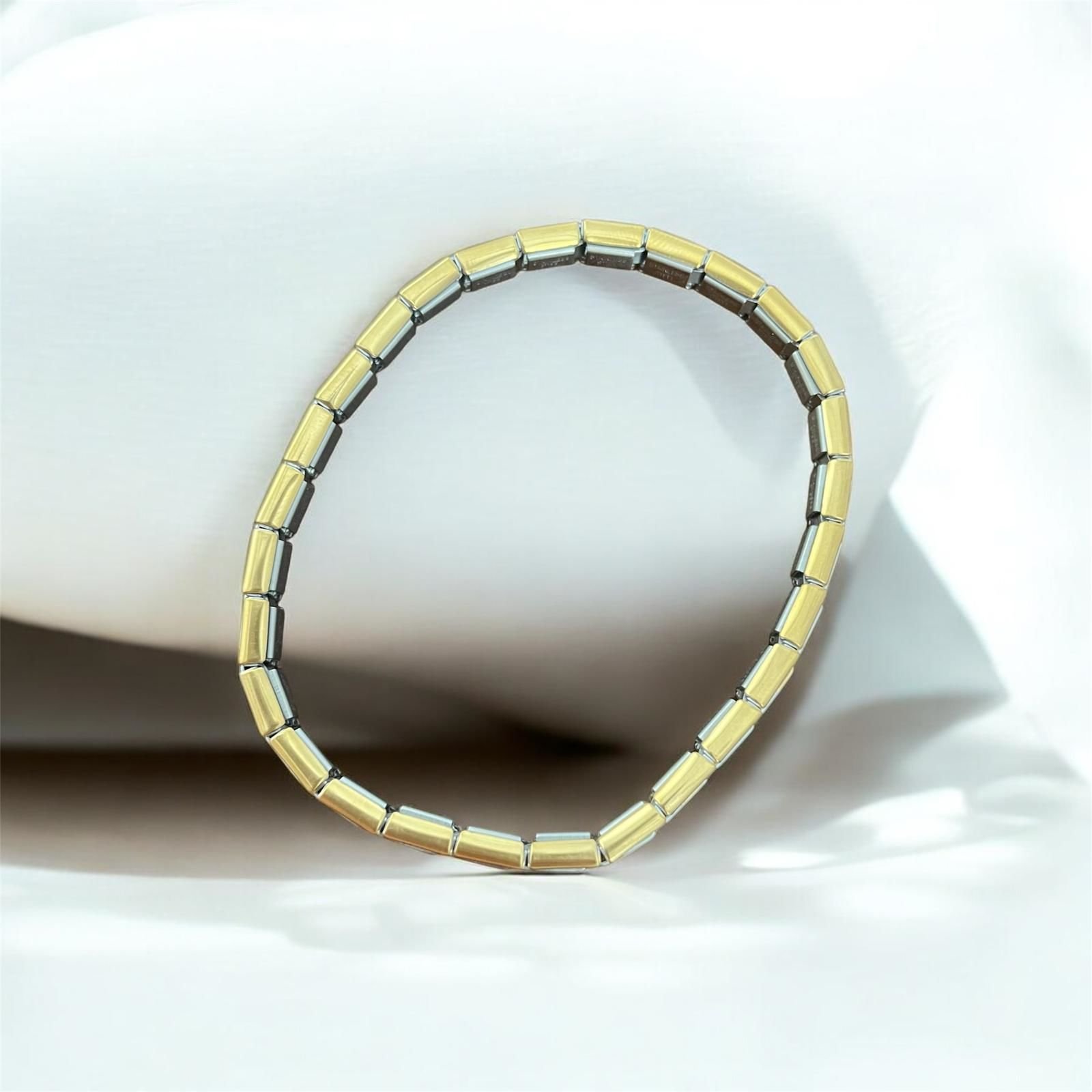 İtalyan Charmlı Gold Unisex  Çelik Bileklik