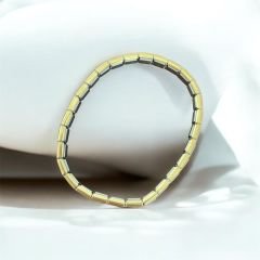 İtalyan Charmlı Gold Unisex  Çelik Bileklik