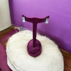 Zirkon Taşlı  Çelik Küpe