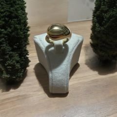 Çelik Gold italyan damla yüzük modeli
