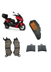 Kuba Chia 125 Bakım Seti Ön-Arka Balata Ve Hava filtresi