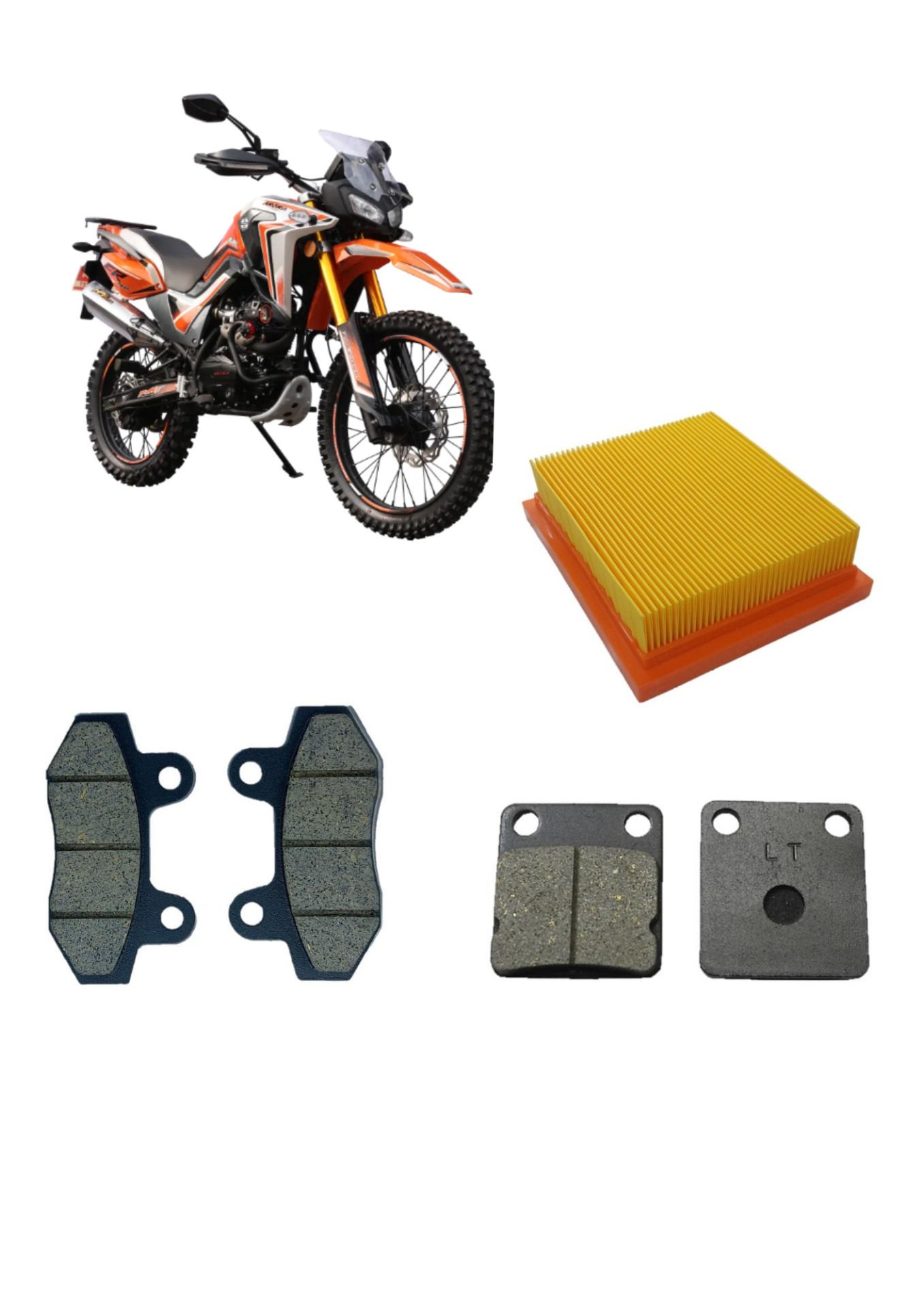 Arora Cr 250 Bakım Seti Ön-Arka Balata Ve Hava filtresi