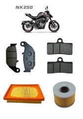 CF Moto NK 250 Bakım Seti Ön-Arka Balata Yağ Filtresi Ve Hava Filtresi (2022-....)