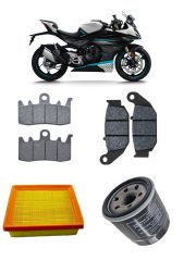 CF Moto SR 450 Bakım Seti Ön-Arka Balata Yağ Filtresi Ve Hava Filtresi