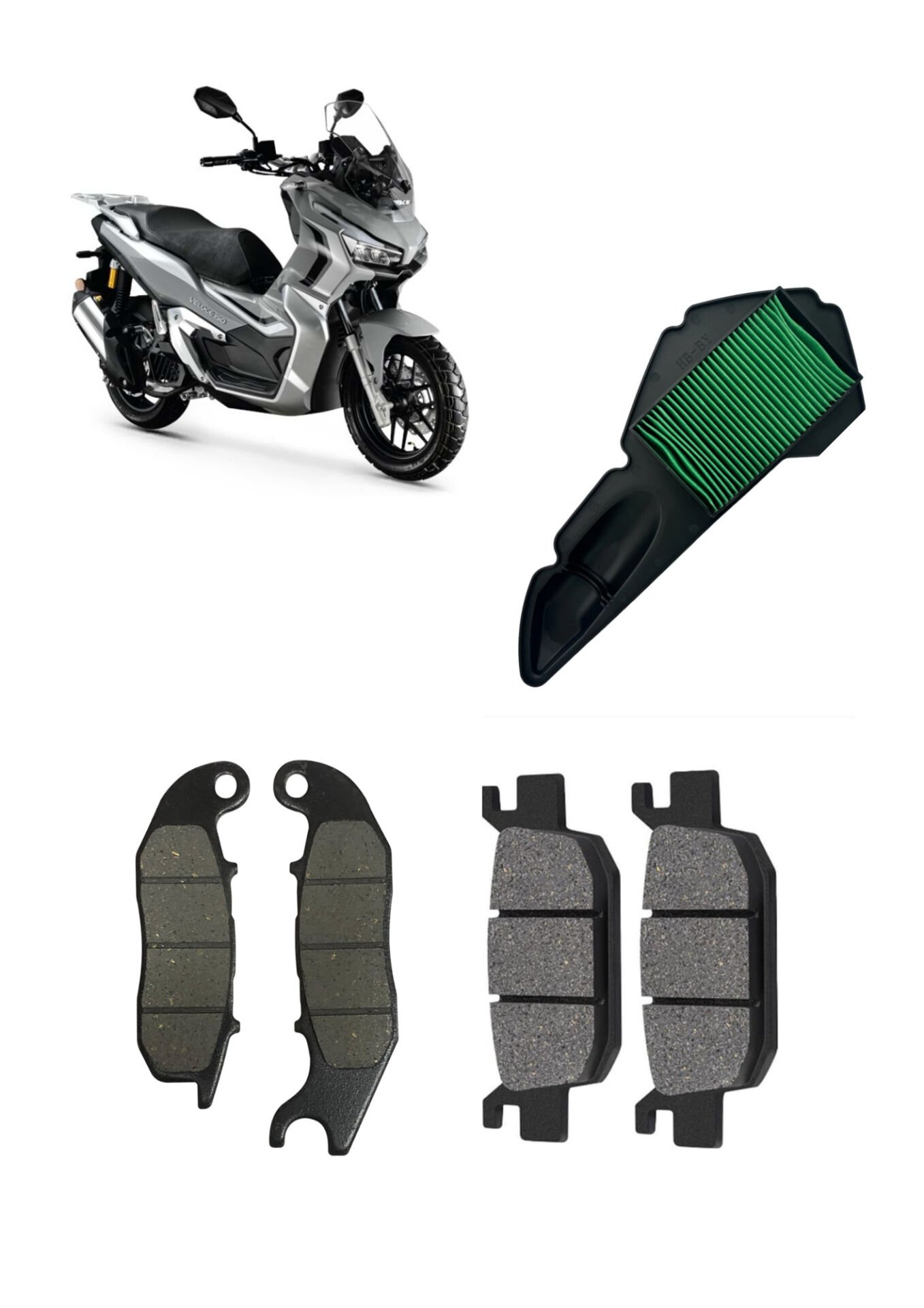 Rks Veloce 150 Bakım Seti Ön-Arka Balata Ve Hava filtresi