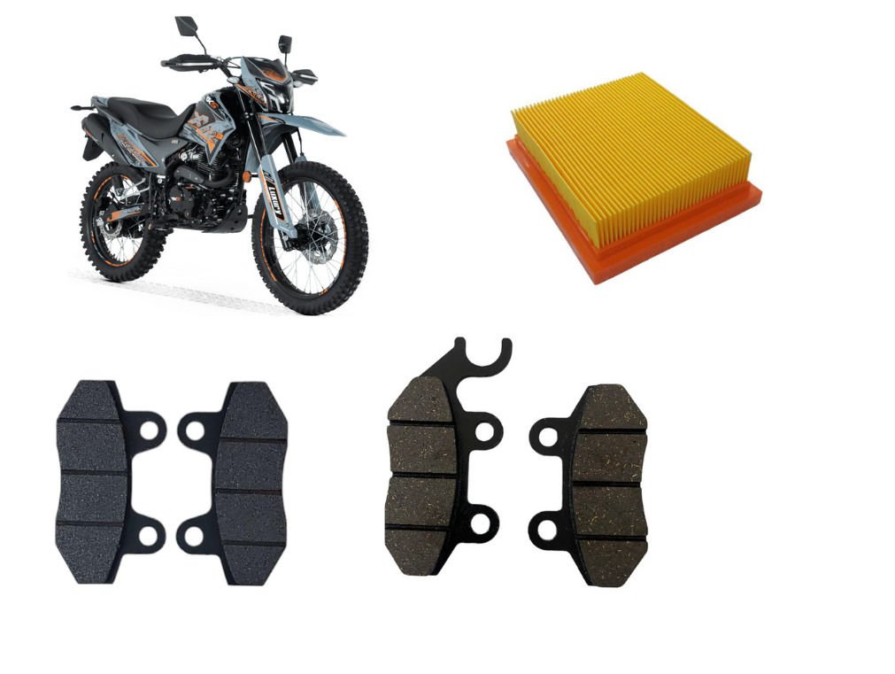 Rks Cross Xvr 250 Bakım Seti Ön-Arka Balata Ve Hava filtresi