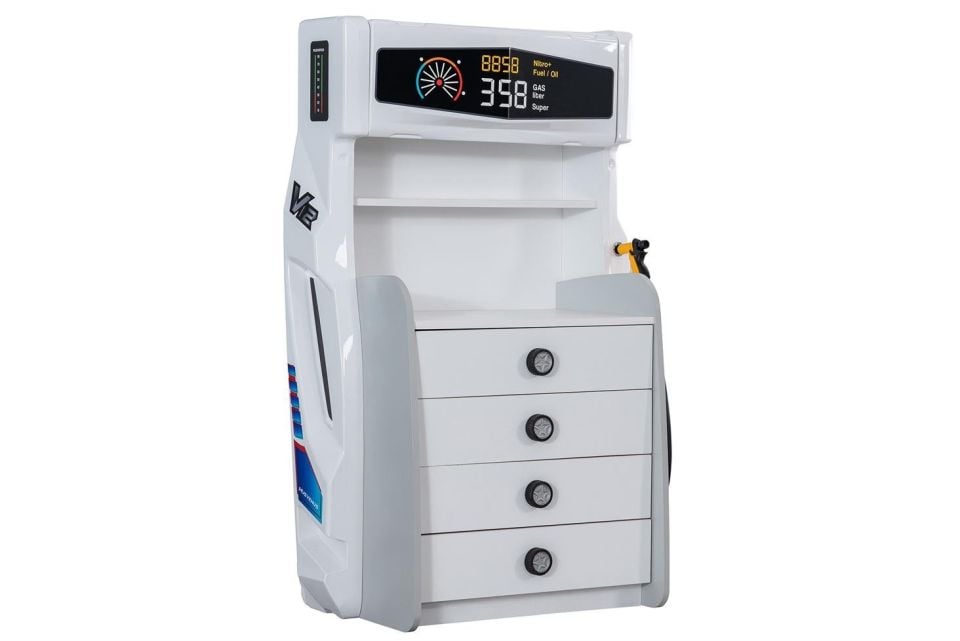 Sports Vento Arabalı Yataklı Çocuk Odası Takımı - Beyaz