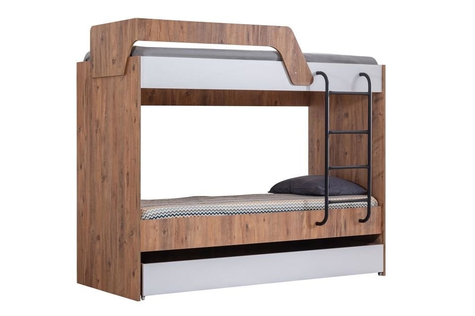 Triple Metal Ayak Basamaklı Yavrulu Ranza