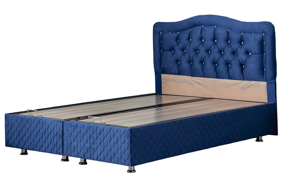 Şah Baza Başlık Seti 160 x 200 - Lacivert