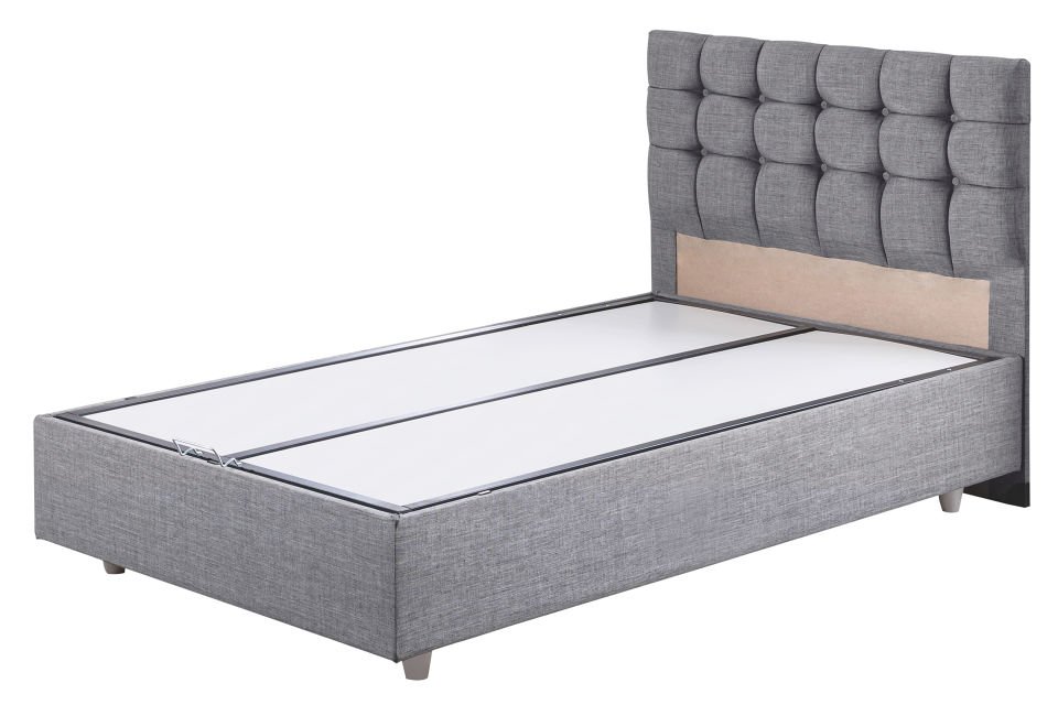 Venedik Baza Başlık Comfort Yatak Seti 120 x 200 - Açık Gri