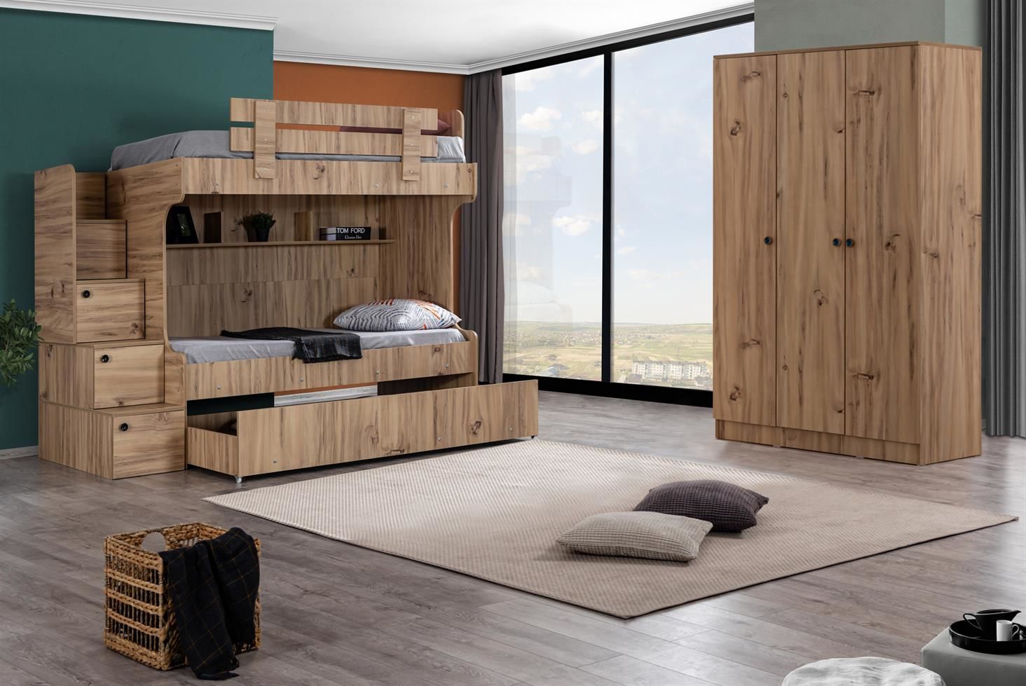 Viva Yavrulu Ranza 3 Kapaklı Dolap