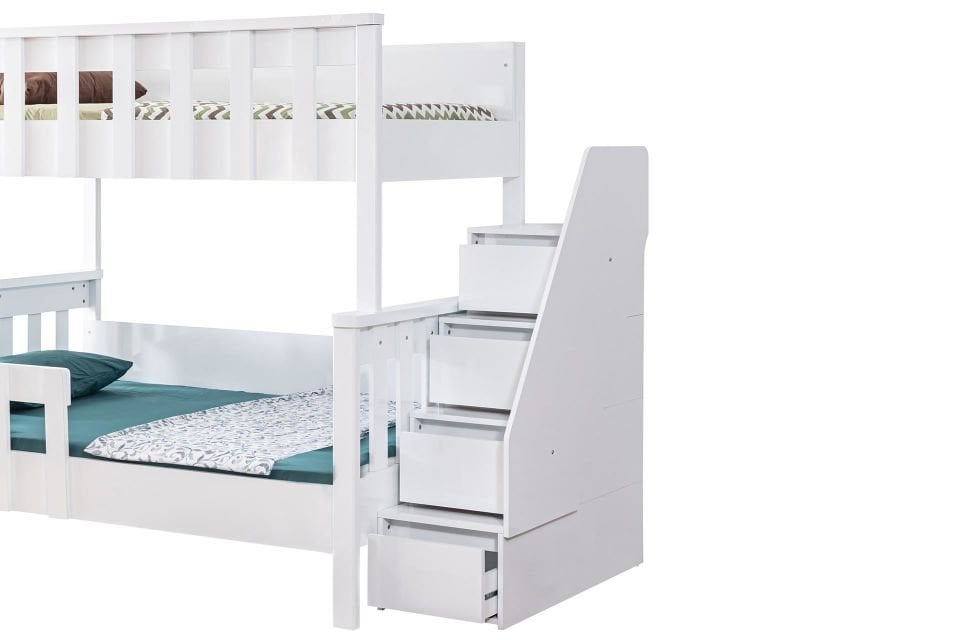 Diva MDF Profil Ayrılabilir Yavrulu Ranza Beyaz