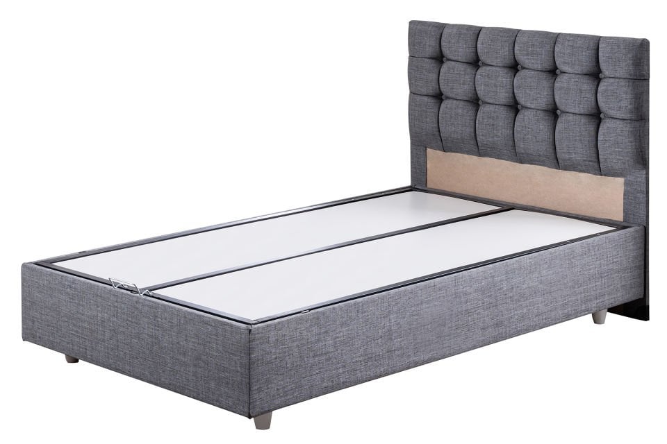 Venedik Baza Başlık Comfort Yatak Seti 90 x 190 - Gri