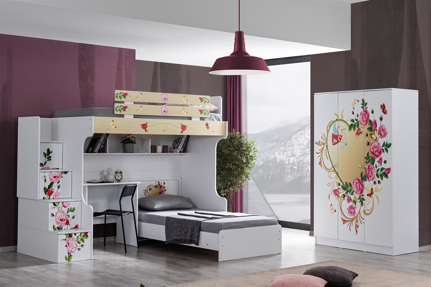 Mira Ranza Karyola Masa 3 Kapaklı Dolap