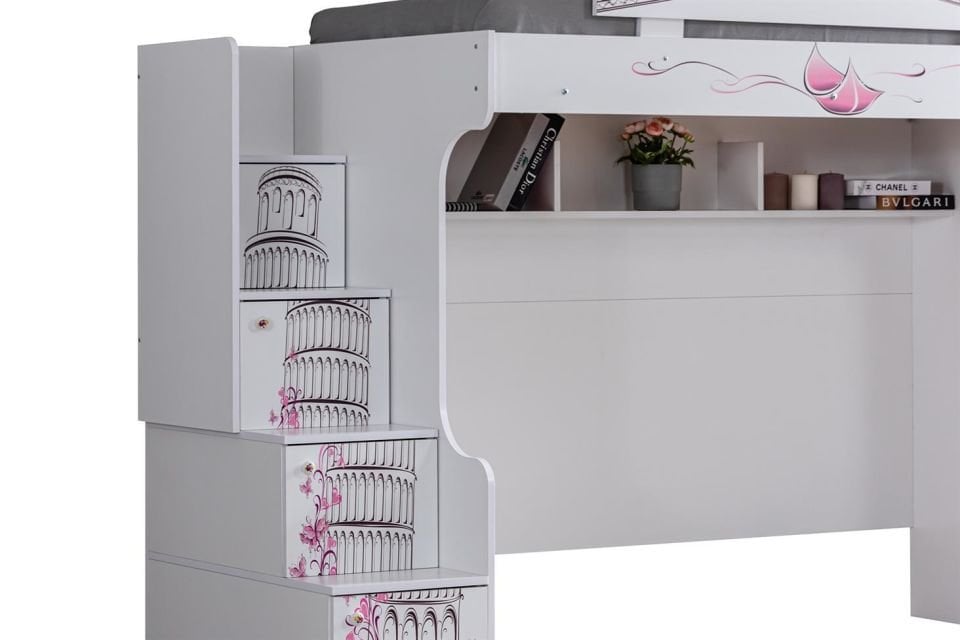 Pisa Ranza Karyola Masa 3 Kapaklı Dolap