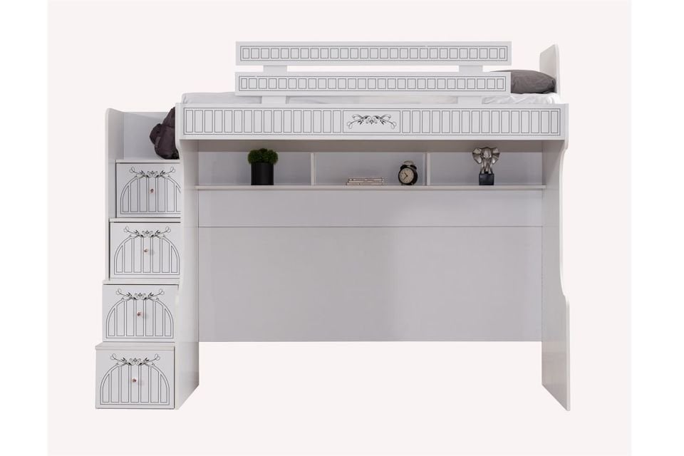 Londra Ranza Karyola Masa 3 Kapaklı Dolap