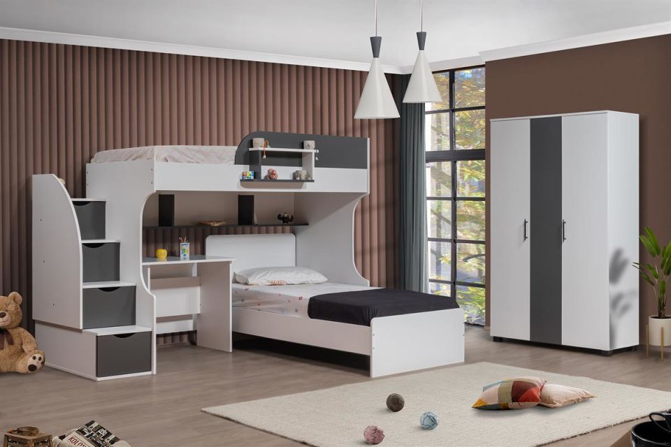 Aura Ranza Karyola Masa 3 Kapaklı Dolap