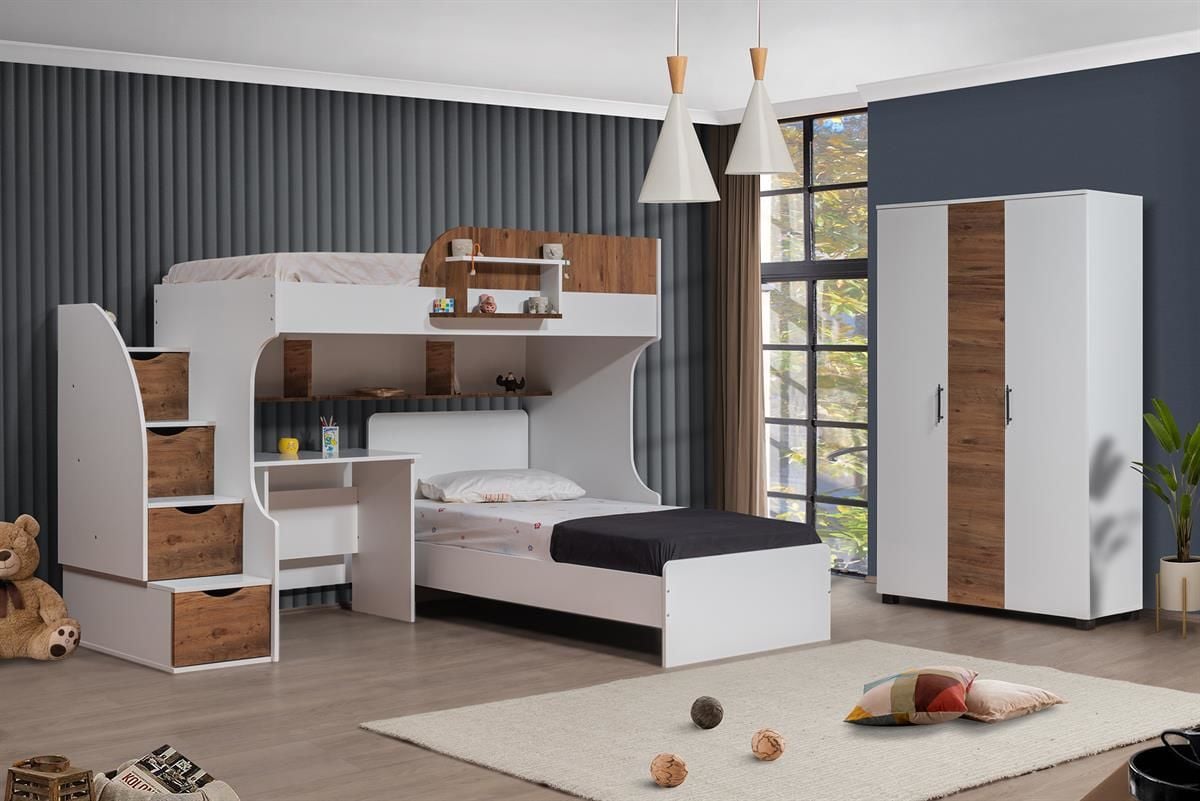 Aura Ranza Karyola Masa 3 Kapaklı Dolap