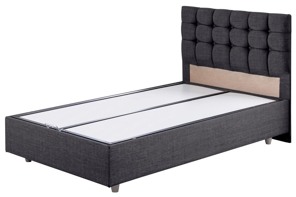 Venedik Baza Başlık Comfort Yatak Seti 90 x 200 - Antrasit