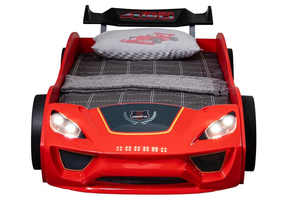 Vento Rüzgarlıklı Arabalı Yatak - Kırmızı