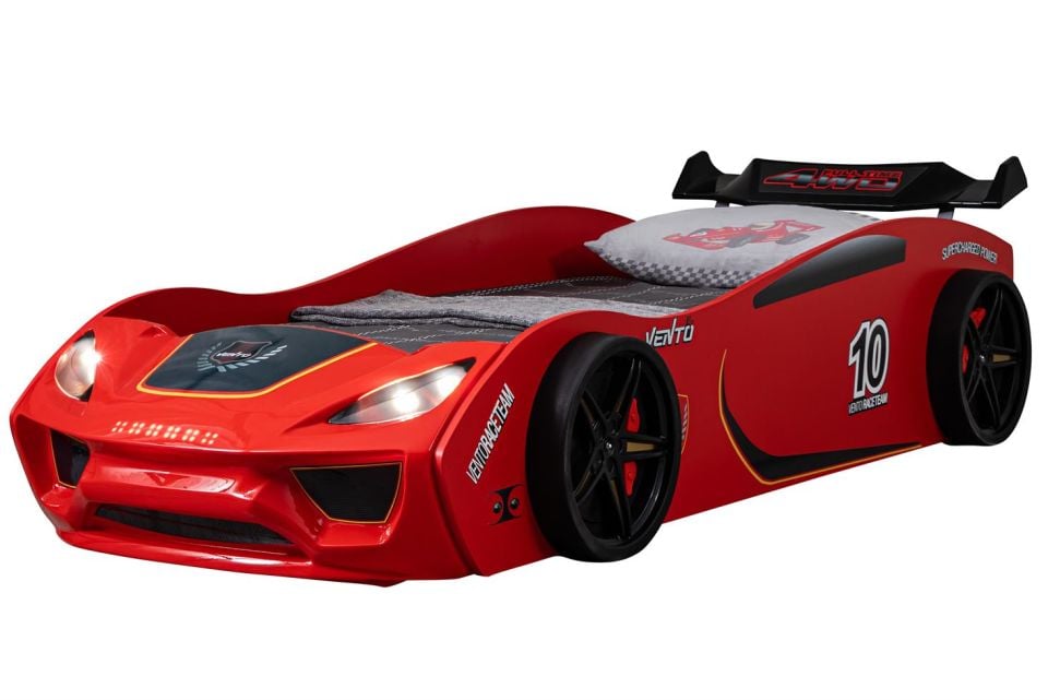 Vento Rüzgarlıklı Arabalı Yatak - Kırmızı