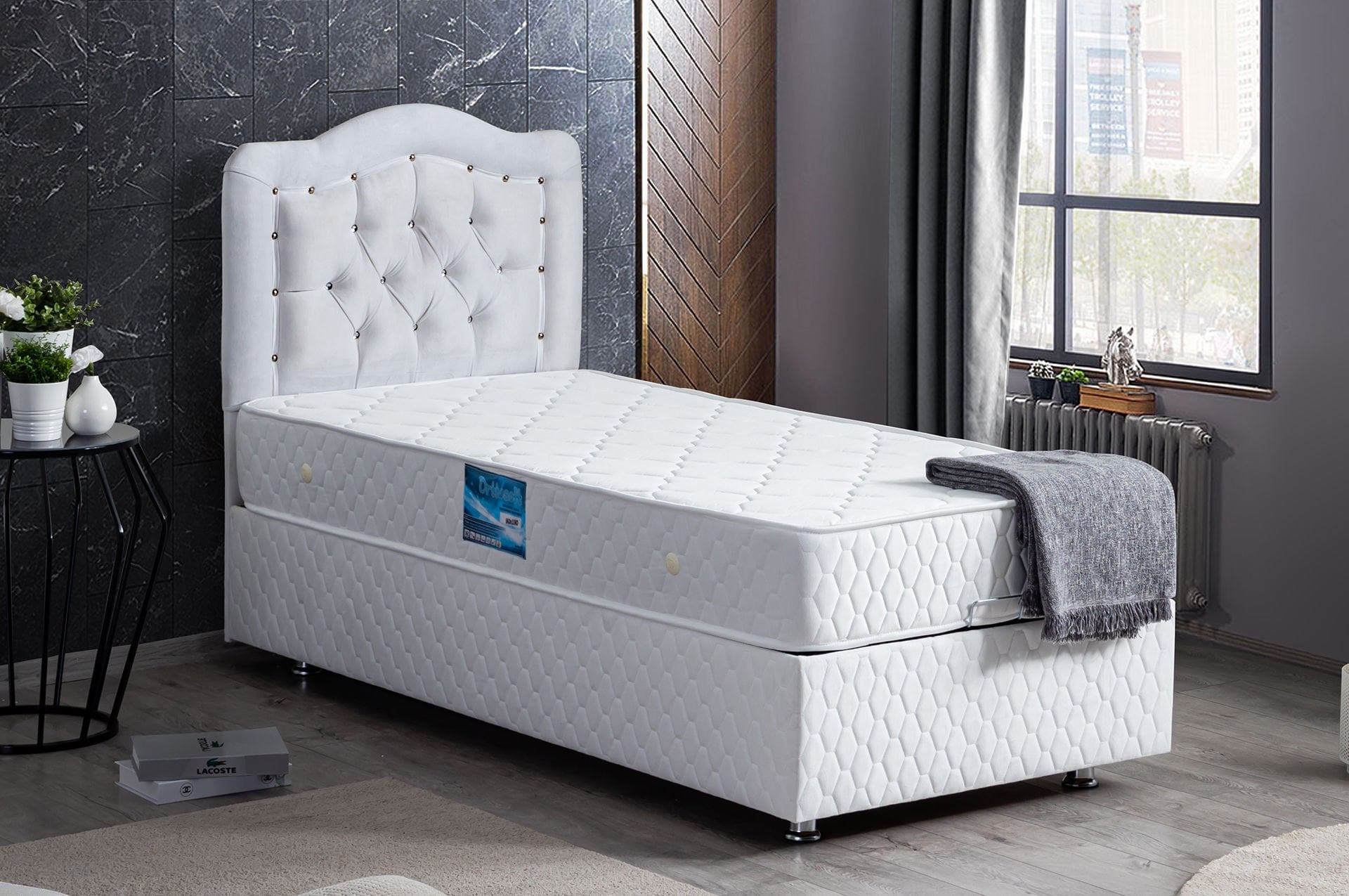 Şah Baza Başlık Ortho Soft Yatak Seti 90 x 200 - Beyaz