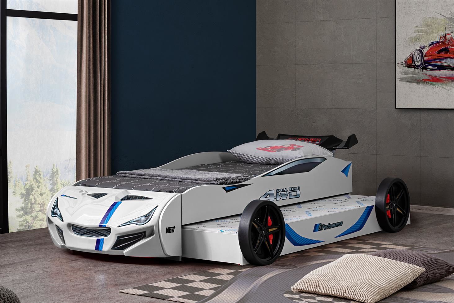 Merso Rüzgarlıklı Yavrulu Arabalı Yatak