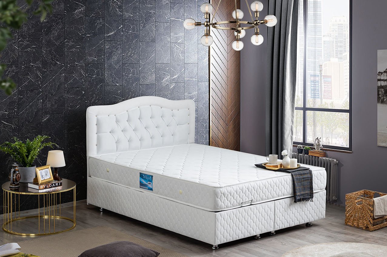 Şah Baza Başlık Ortho Soft Yatak Seti 160 x 200 - Beyaz