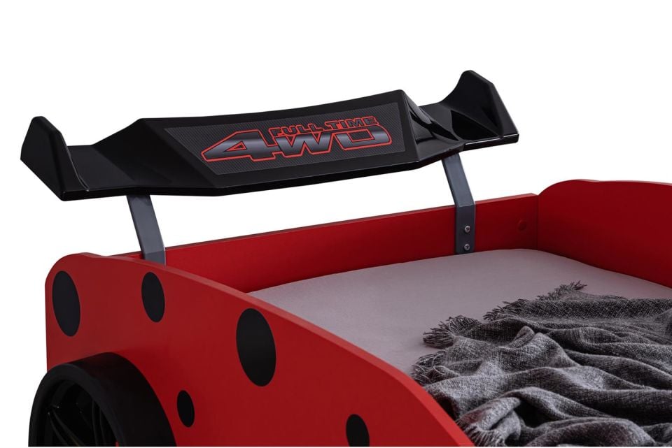 Uğur Böceği Rüzgarlıklı Arabalı Yatak