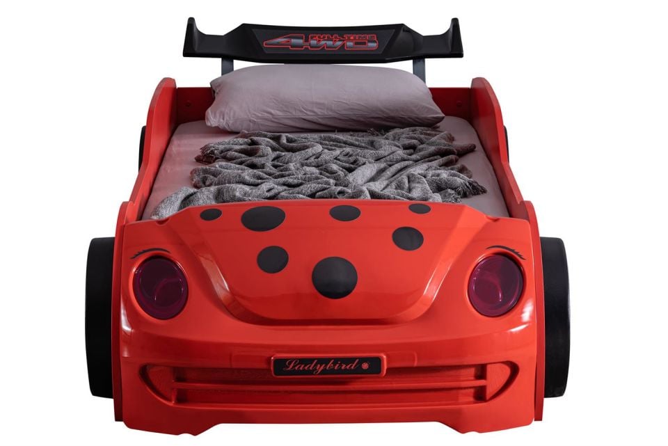 Uğur Böceği Rüzgarlıklı Arabalı Yatak