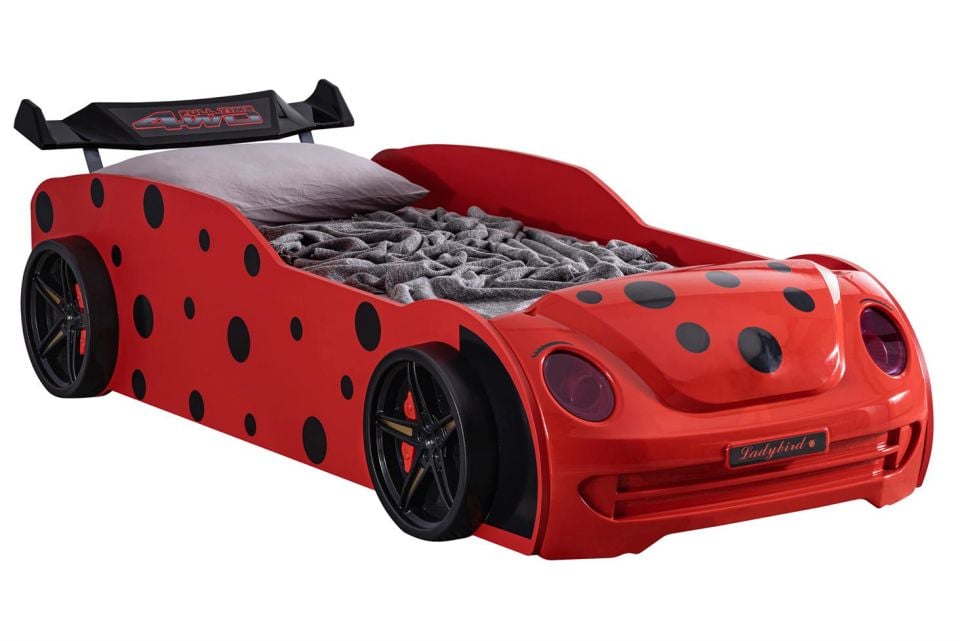 Uğur Böceği Rüzgarlıklı Arabalı Yatak