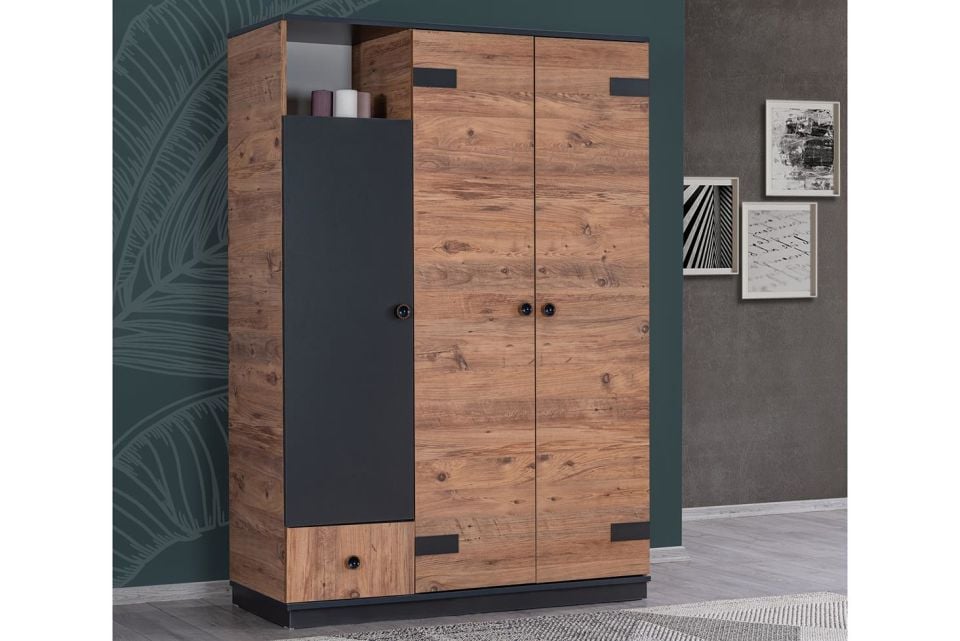 Milas 3 Kapaklı Dolap