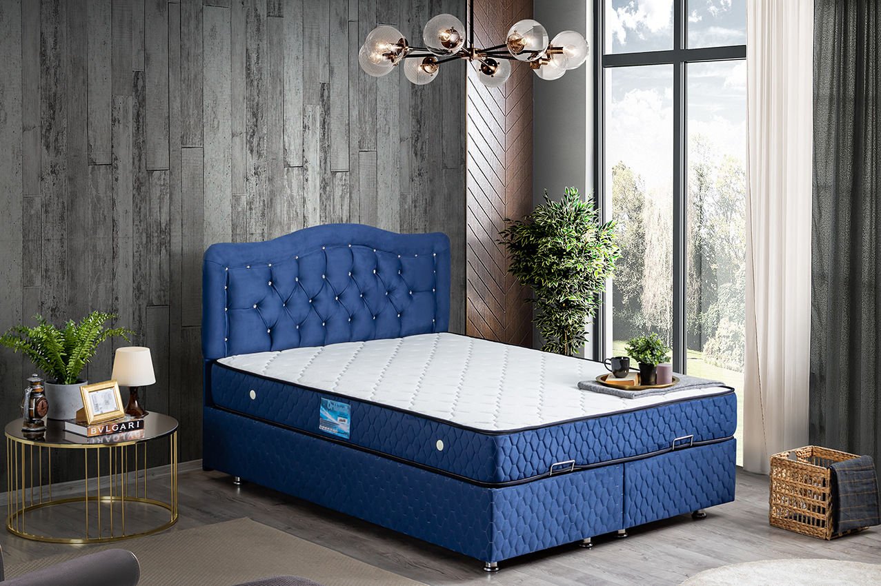 Şah Baza Başlık Ortho Soft Yatak Seti 150 x 200 - Lacivert