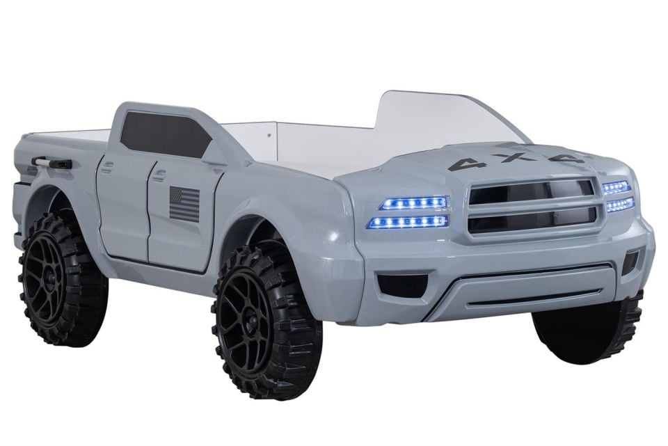 Pickup Ledli Arabalı Yatak Gri
