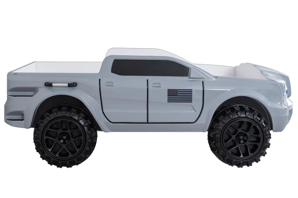Pickup Ledli Arabalı Yatak Gri