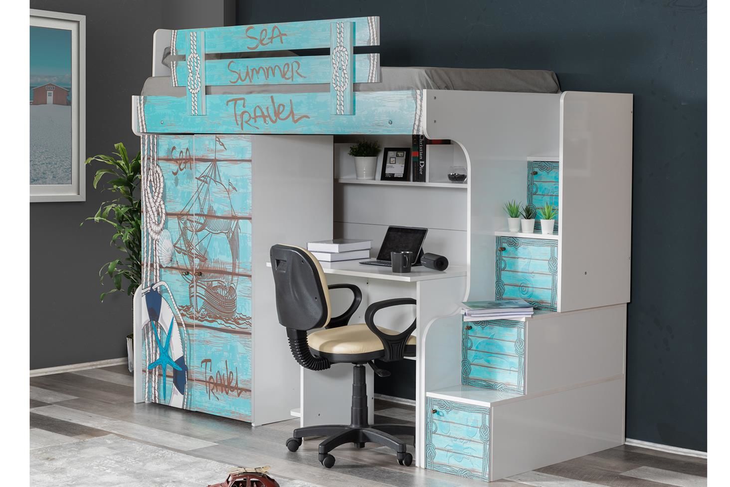 Summer Ranza 2 Kapaklı Dolap Masa