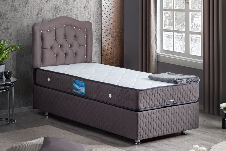 Şah Baza Başlık Ortho Soft Yatak Seti 100 x 200 - Antrasit