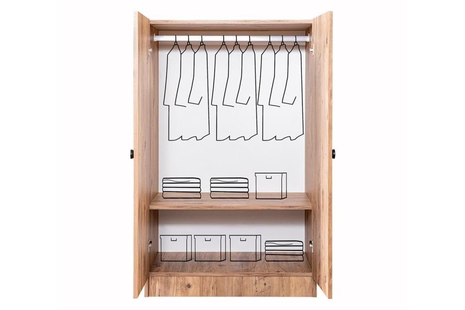 Kaptan Ranza Karyola 2 Kapaklı Dolap