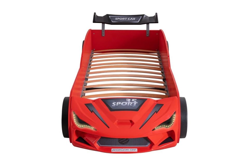 Rio Rüzgarlıklı Arabalı Yatak - Kırmızı